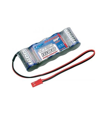Batteria LRP  VTEC 1600 mAh 6,0 V spinotto BEC