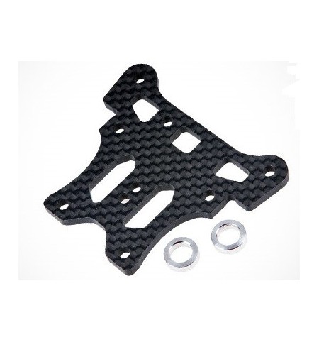 Piastra salvaservo anteriore superiore 3 mm in carbonio OPTIONAL