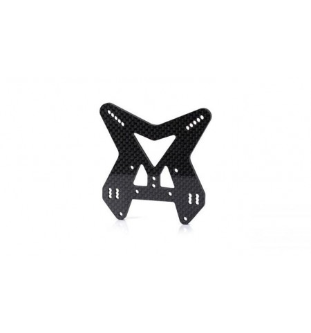 Piastra ammortizzatori carbonio posteriore OPTIONAL