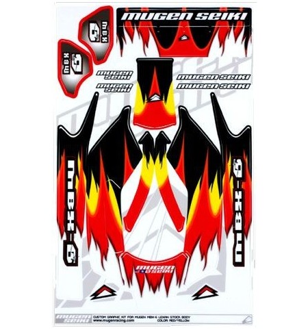 Set adesivi carrozzeria MBX-6  Rosso