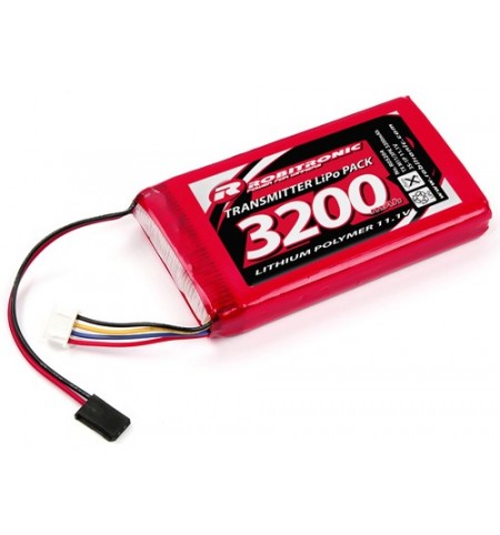 Robitronic Pacco batteria Lipo TX 3200 MhA per Futaba/Sanwa